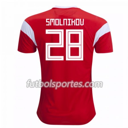 Camisetas Rusia Smolnikov 28 Primera Equipacion Mundial 2018